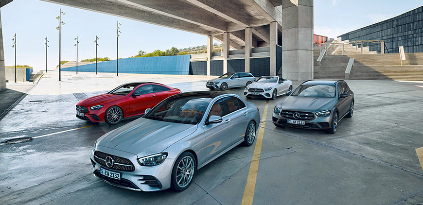 Mercedes-Benz E-Klasse Range: Limousine, Coupé, All-Terrain, Cabriolet, Kombi