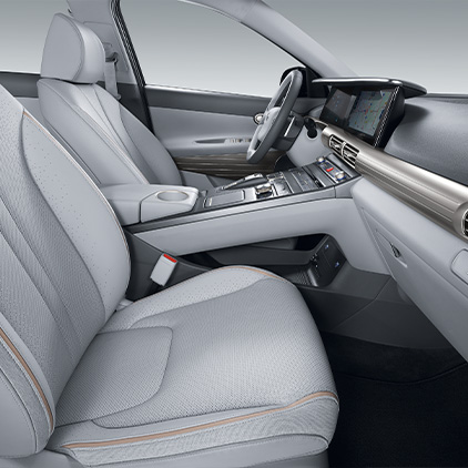Hyundai Nexo Wasserstoff-Fahrzeug Frontsitze / Innenraum