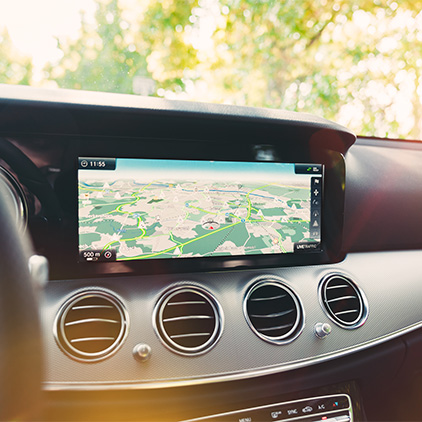 Mercedes-Benz MBUX Multimediasystem Navigationsansicht