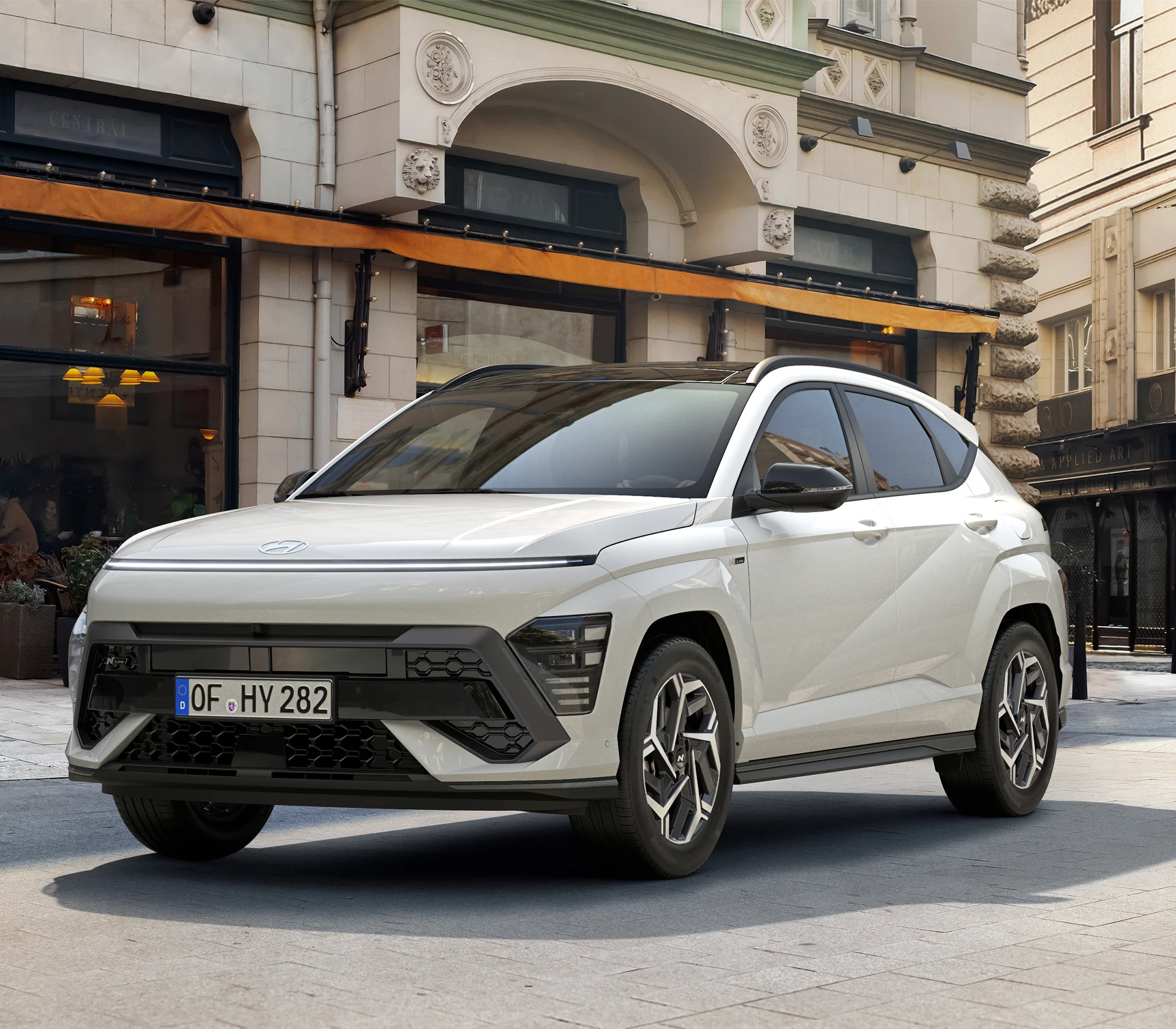 Hyundai KONA MY26 Frontansicht Atlas White