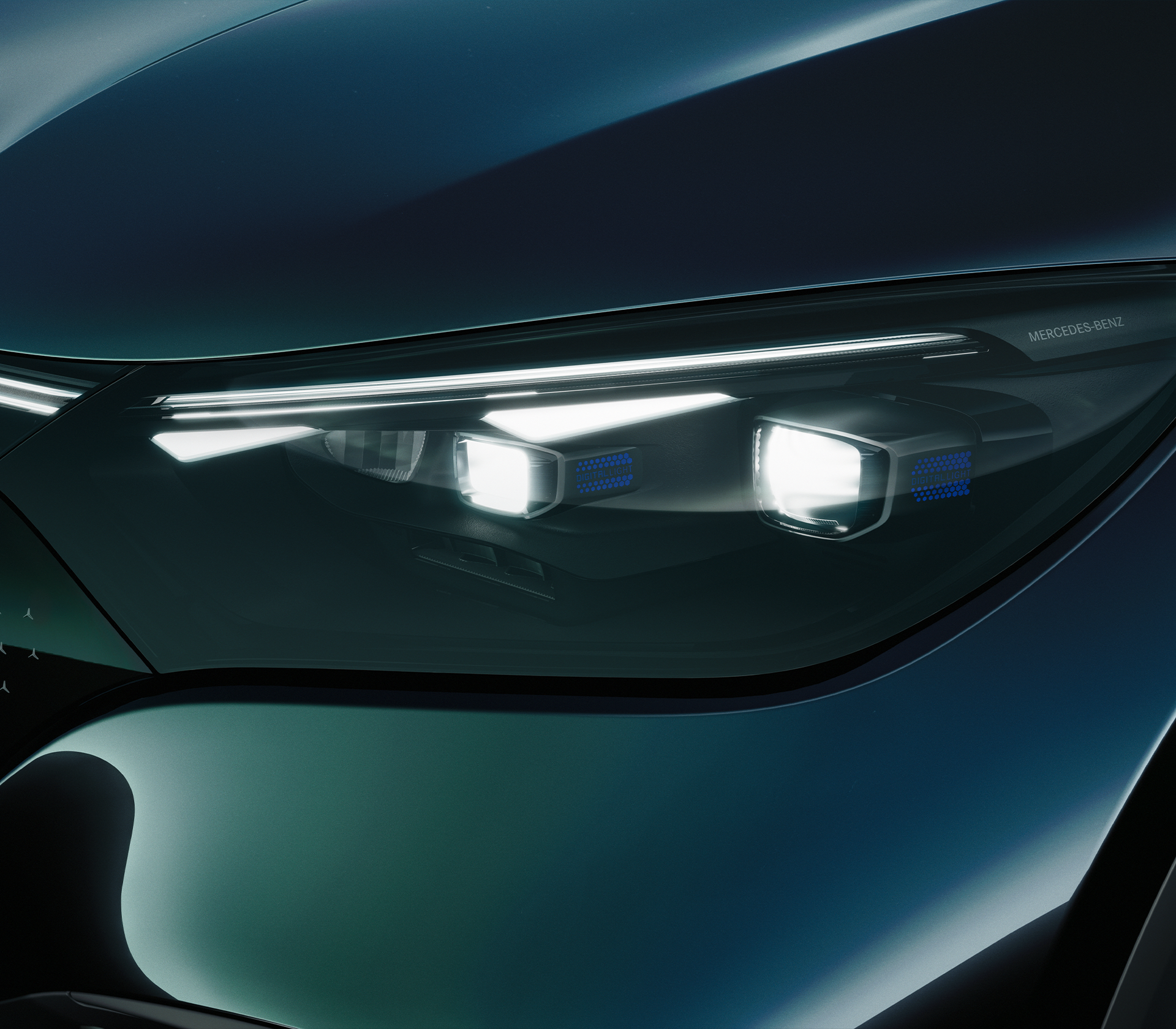 Mercedes-Benz EQE SUV Scheinwerfer