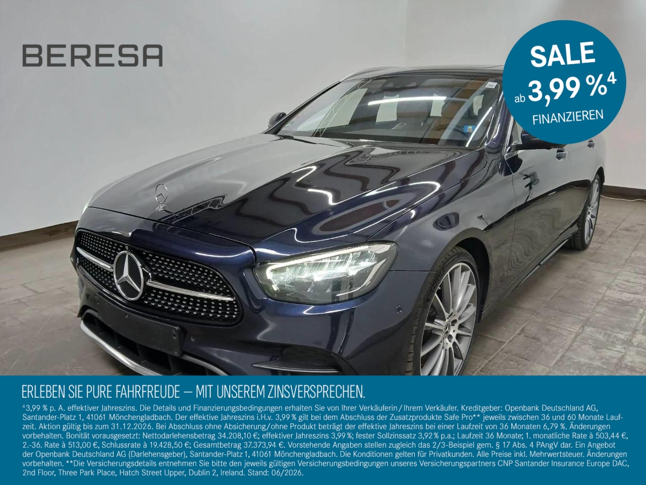 E 400 d 4M T AMG Schiebedach Leder beige 360
