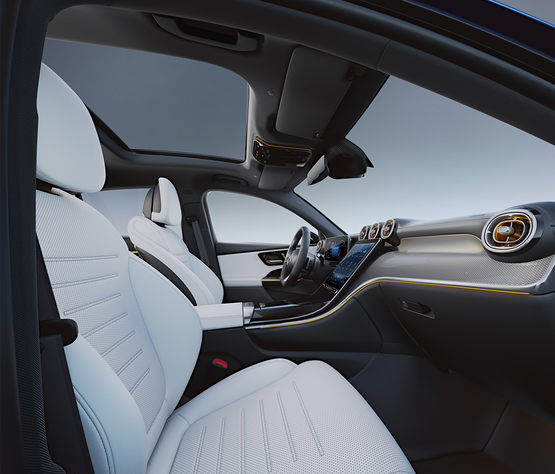 Mercedes-Benz GLC Coupé seitliche Ansicht des Interieurs