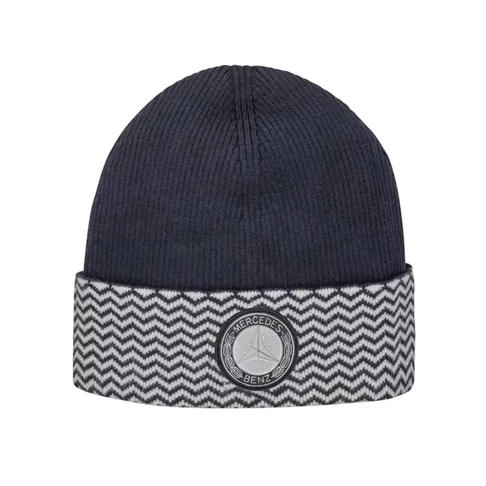 Mercedes-Benz Unisex Strickmütze navy mit Kaschmir