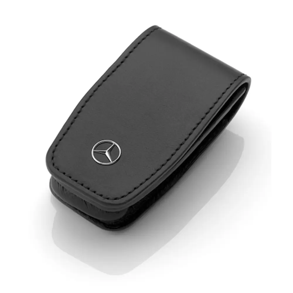 Mercedes-Benz Schlüsseletui aus Rindleder mit Edelstahl & Magnet