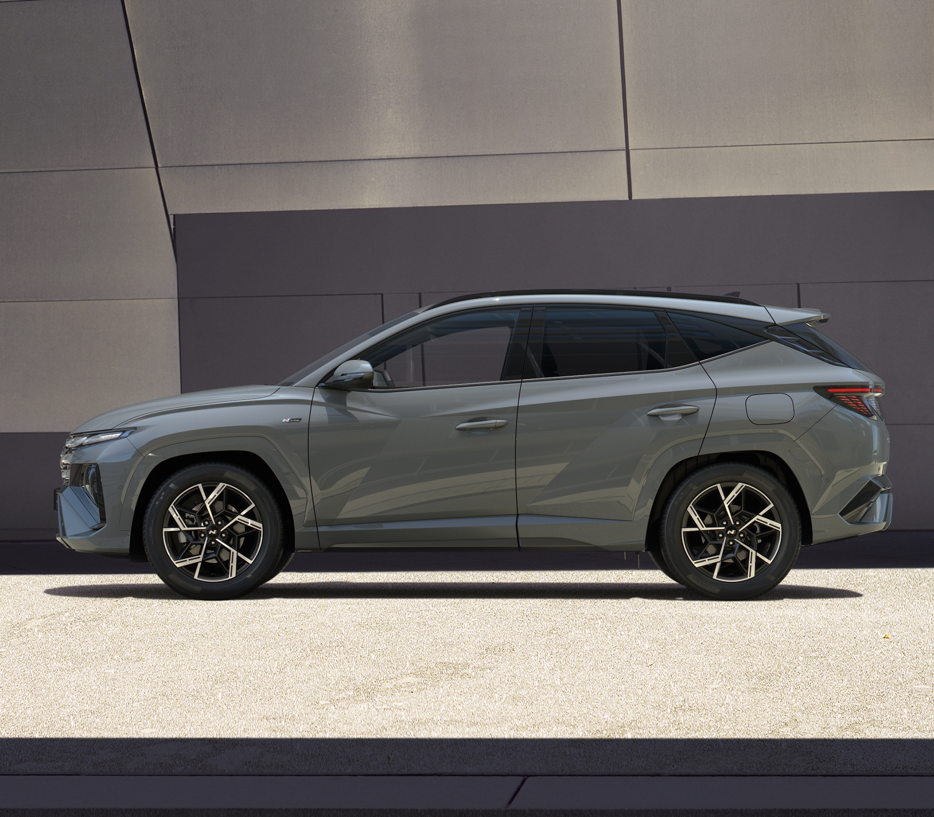 Hyundai TUCSON seitlich in grau