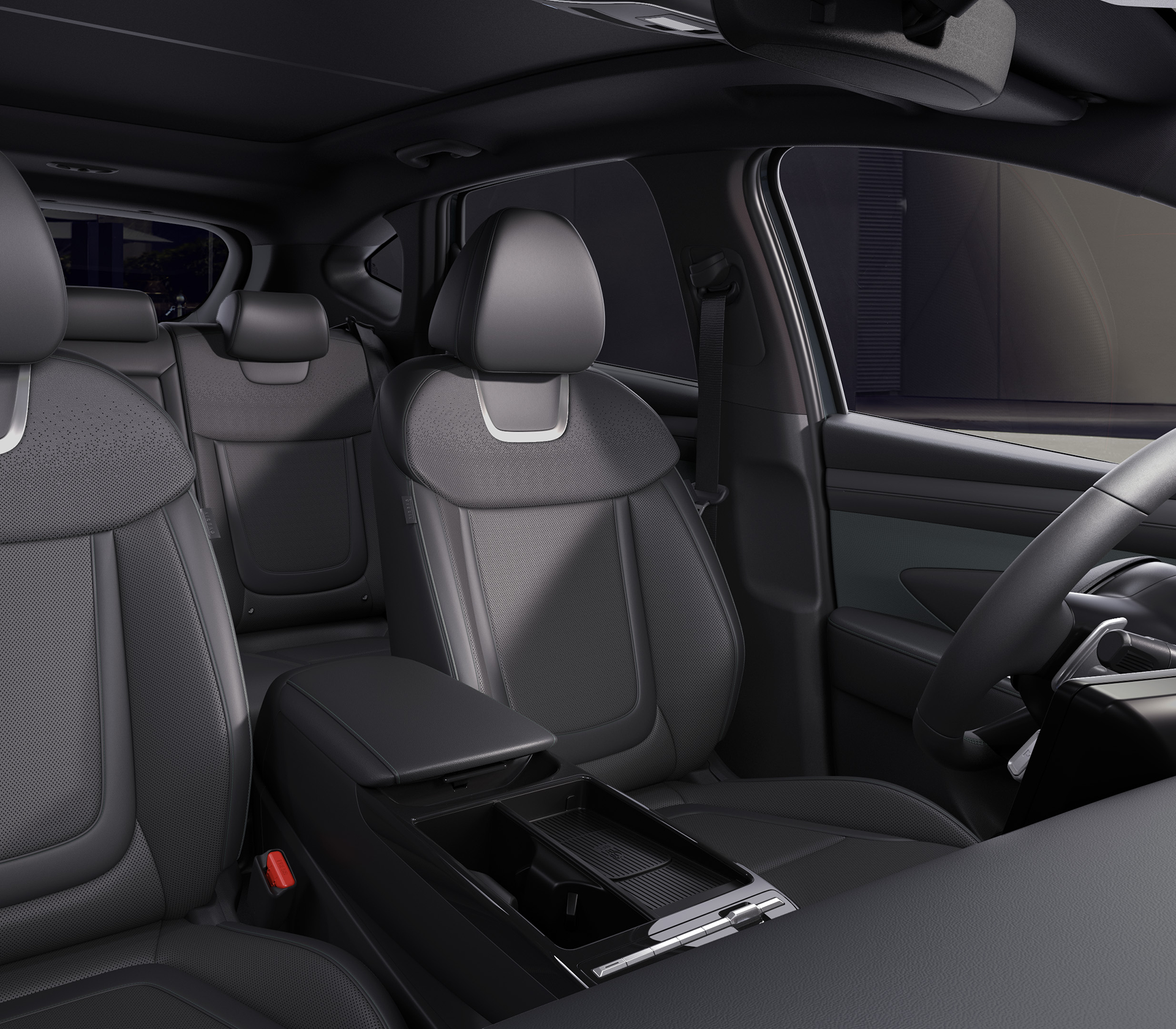 Hyundai TUCSON Innenansicht auf die Vordersitze