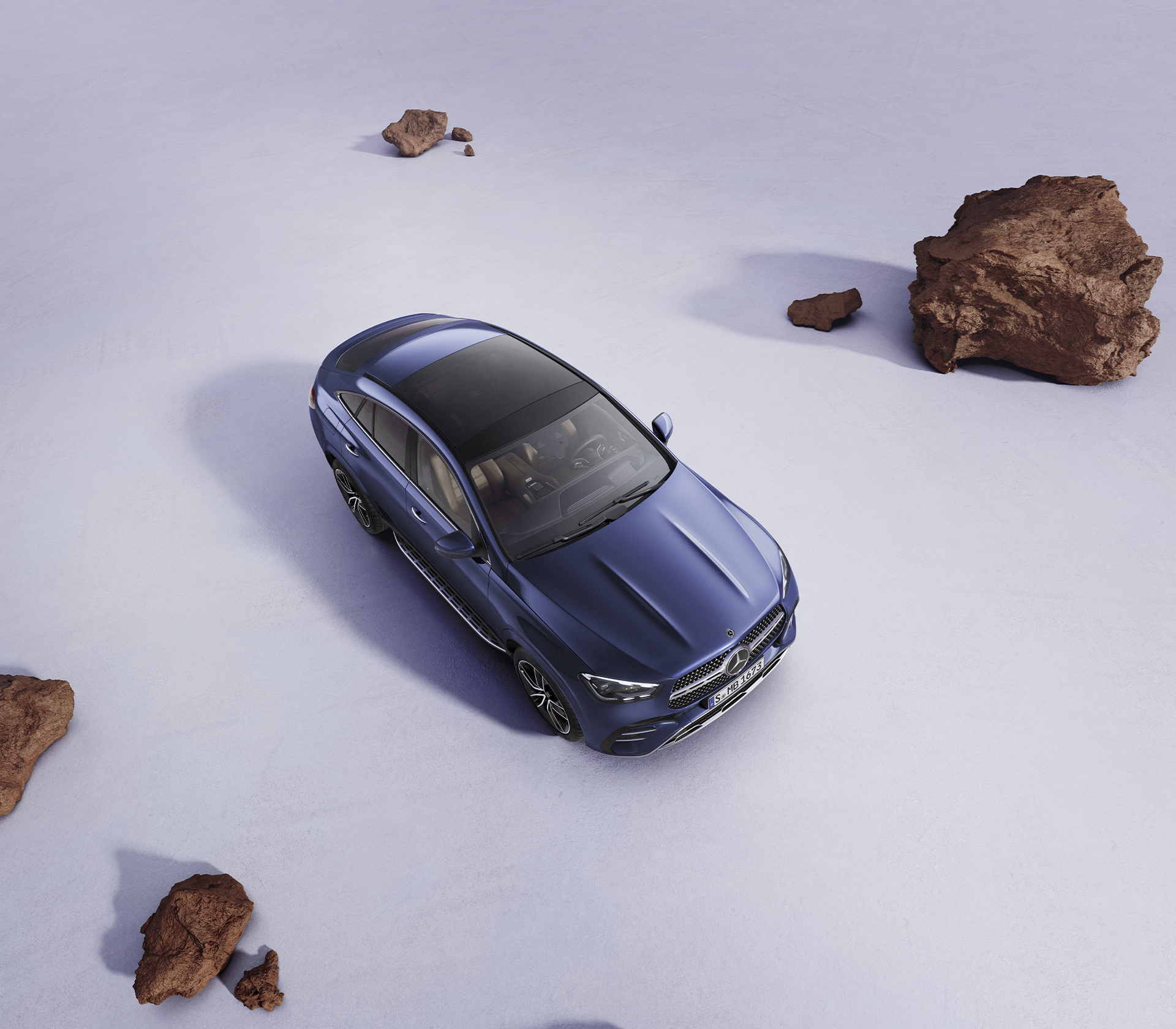 Mercedes-Benz GLE Coupé Vogelperspektive