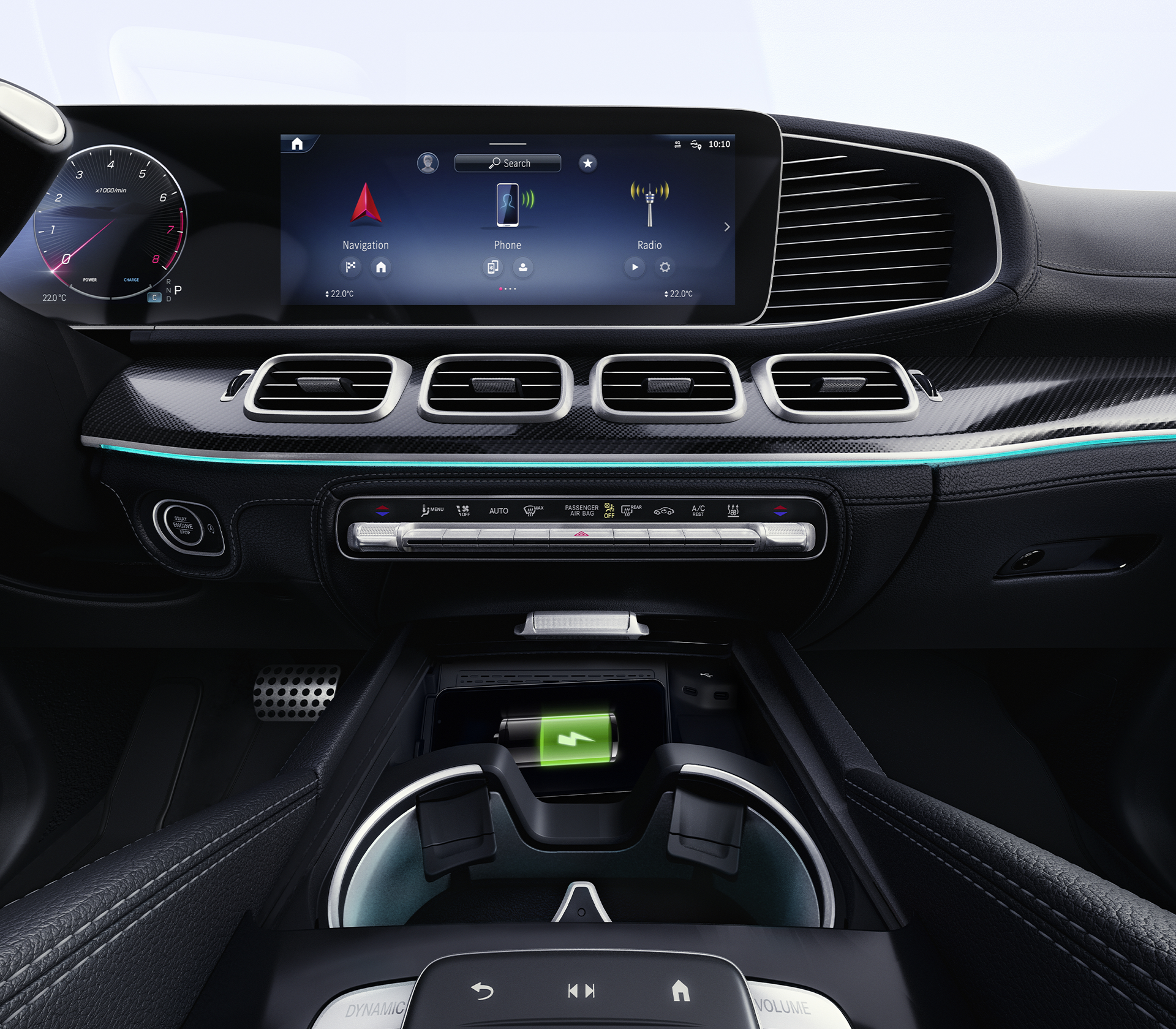 Mercedes-Benz GLE SUV MBUX-display