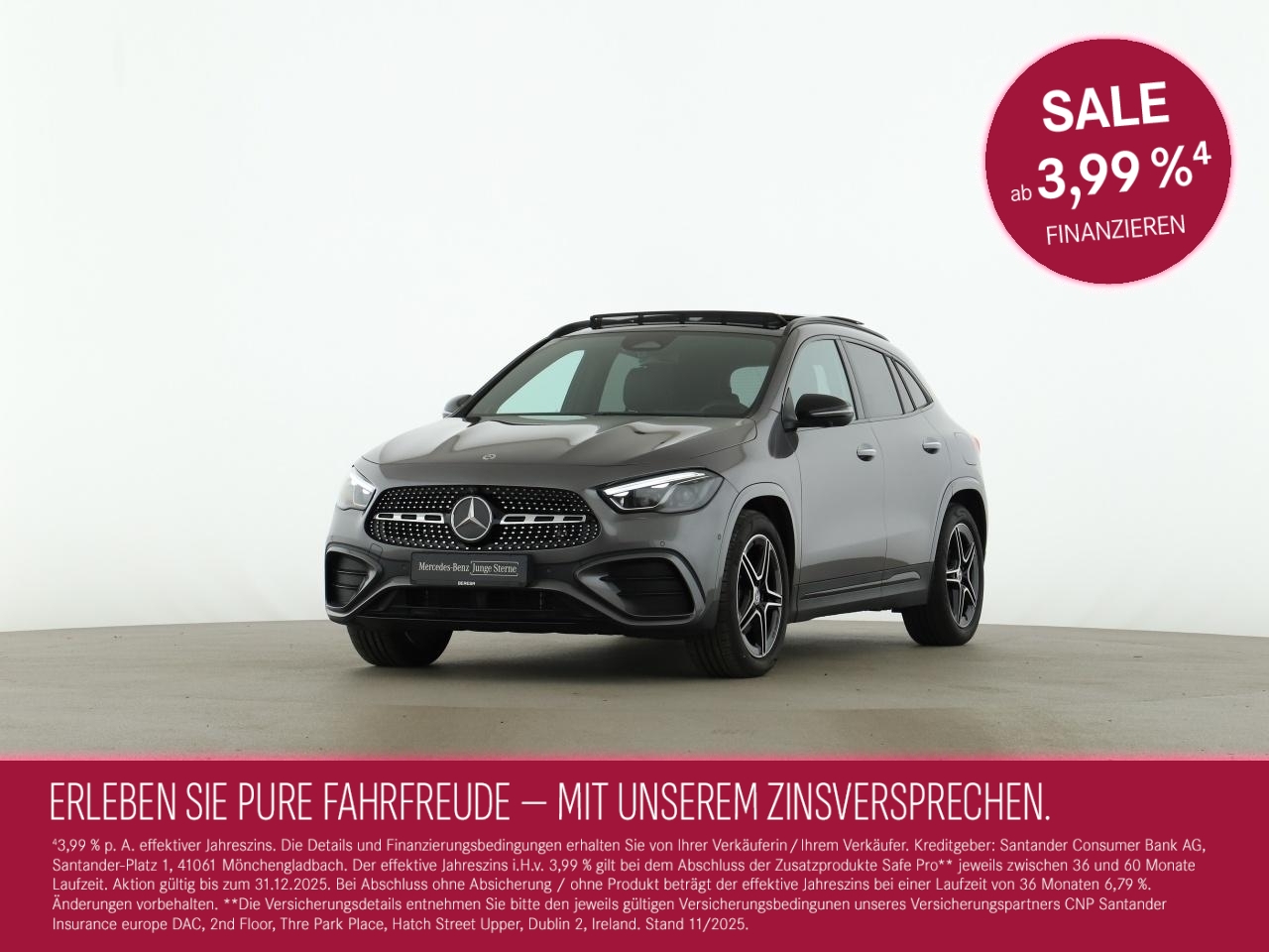 GLA 200 AMG Night Pano HUD Burmester Leder rot