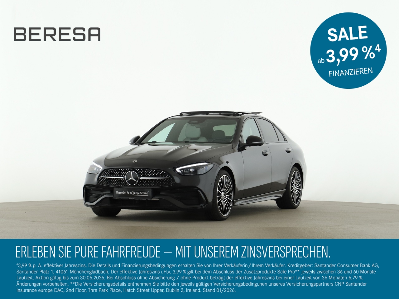C 200 d AMG Night Pano Memory Burmester 19 Zoll