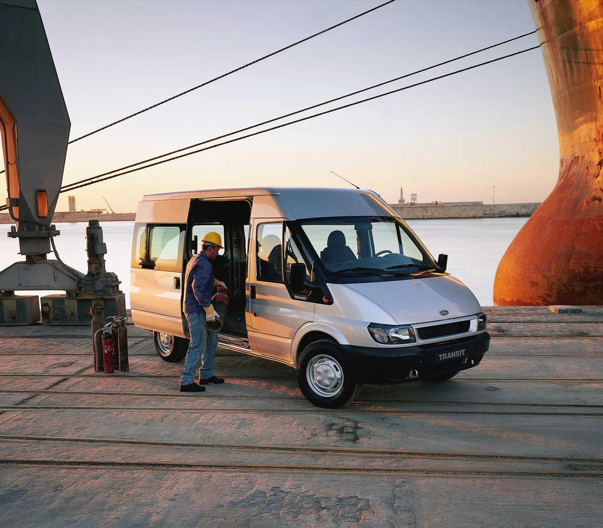 ein Ford Transit aus dem Jahr 2000