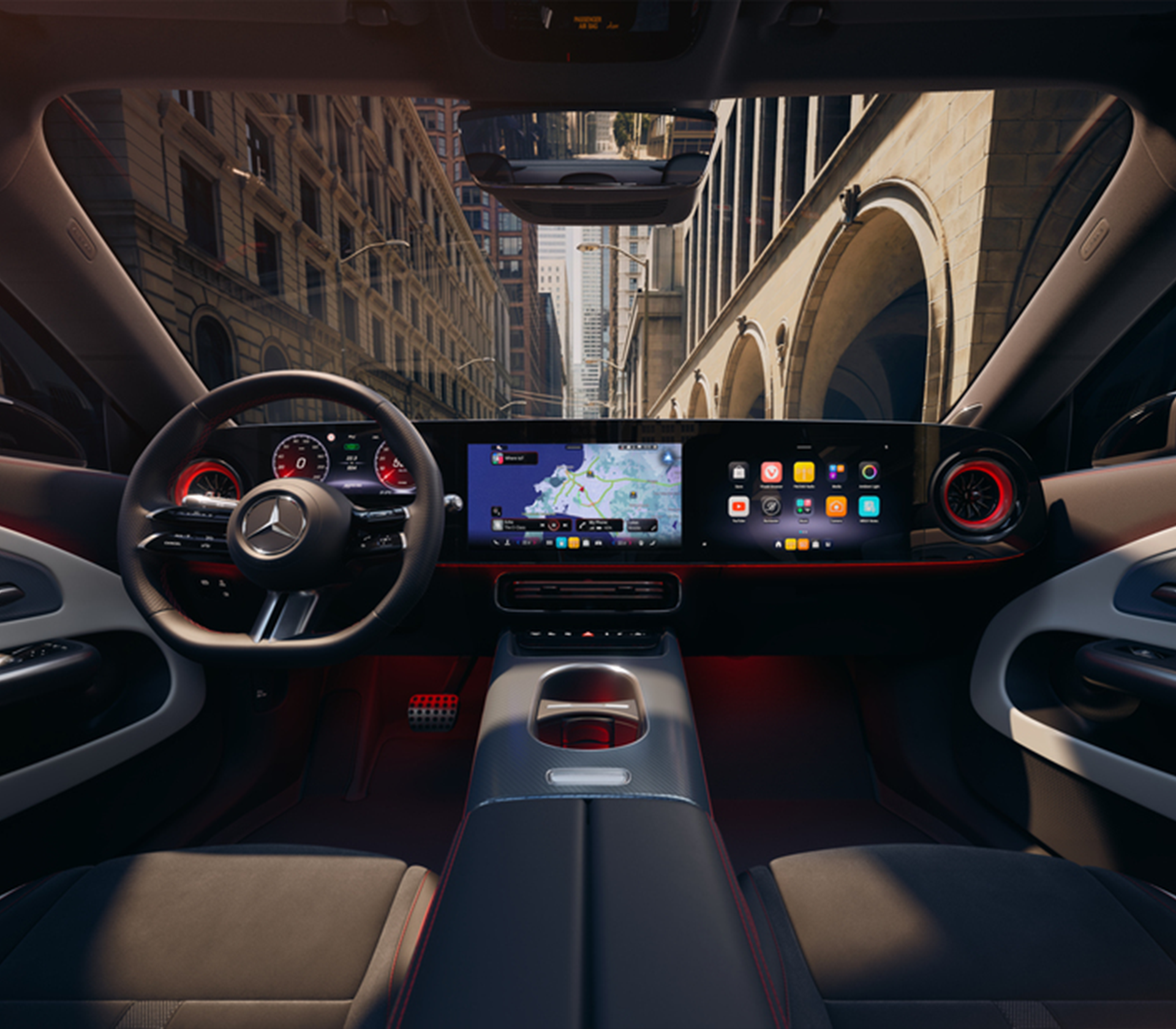 CLA elektrisch Interieur Front