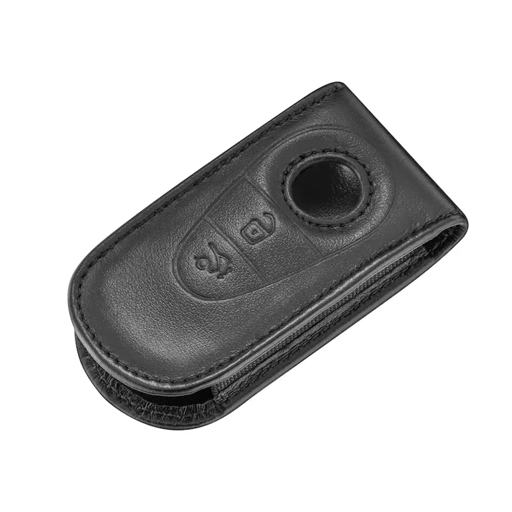 Mercedes-Benz Schlüsselsleeve aus Rindleder für Generation 8 Schlüssel