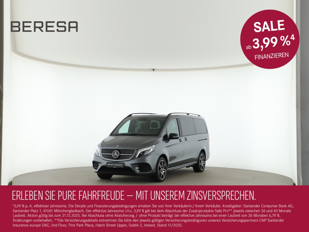 V 250 d Lang 4M AMG Kamera LED AHK