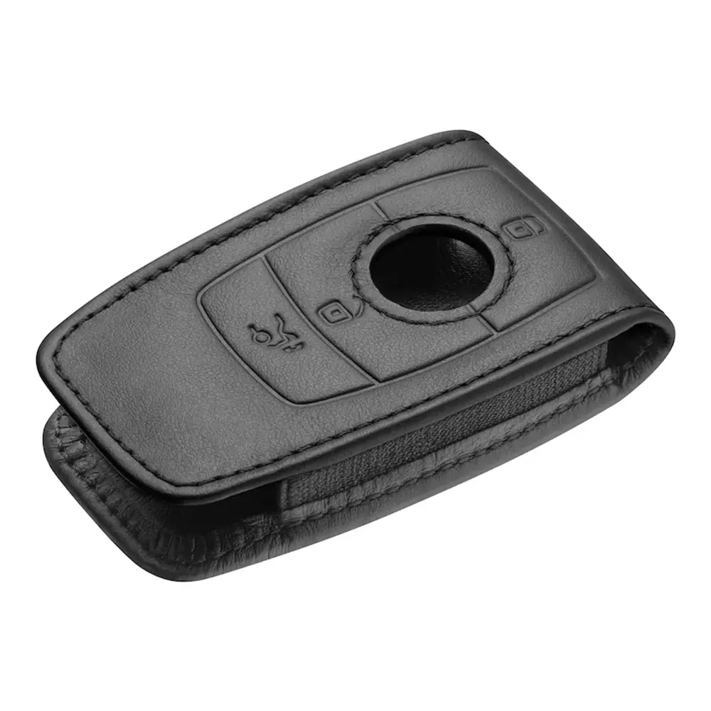 Mercedes-Benz Schlüsselsleeve aus Rindleder mit Sternaussparung