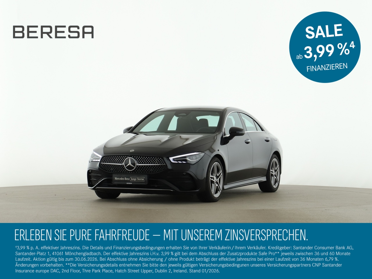 CLA 200 AMG Leder schwarz Ambiente Metallic