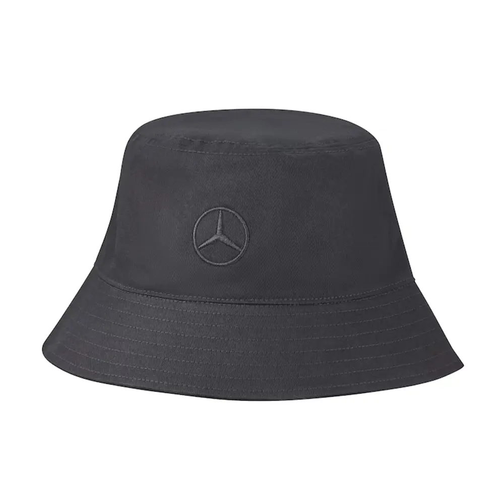 Mercedes-Benz Bucket Hat schwarz aus Bio-Baumwolle