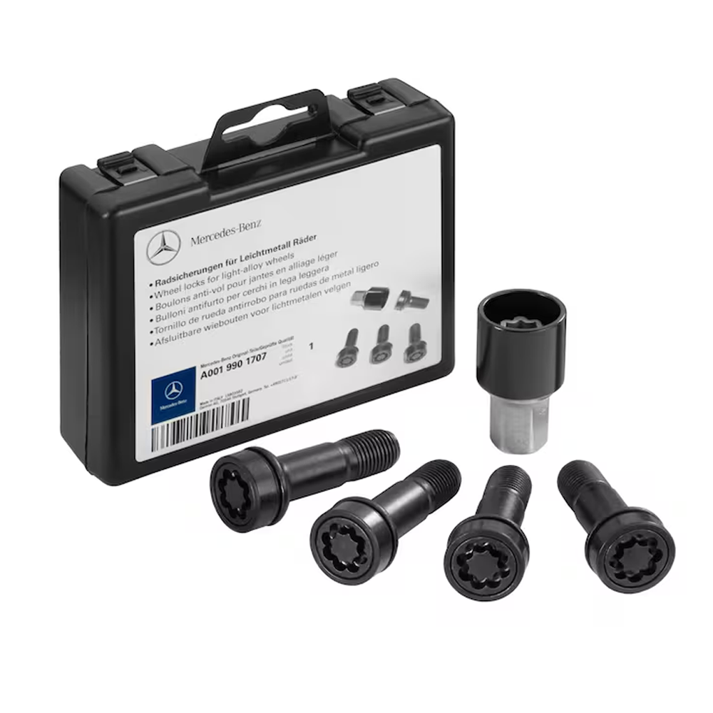 Mercedes-Benz Radsicherungssatz M14 x 1,5 x 45 - Schwarz