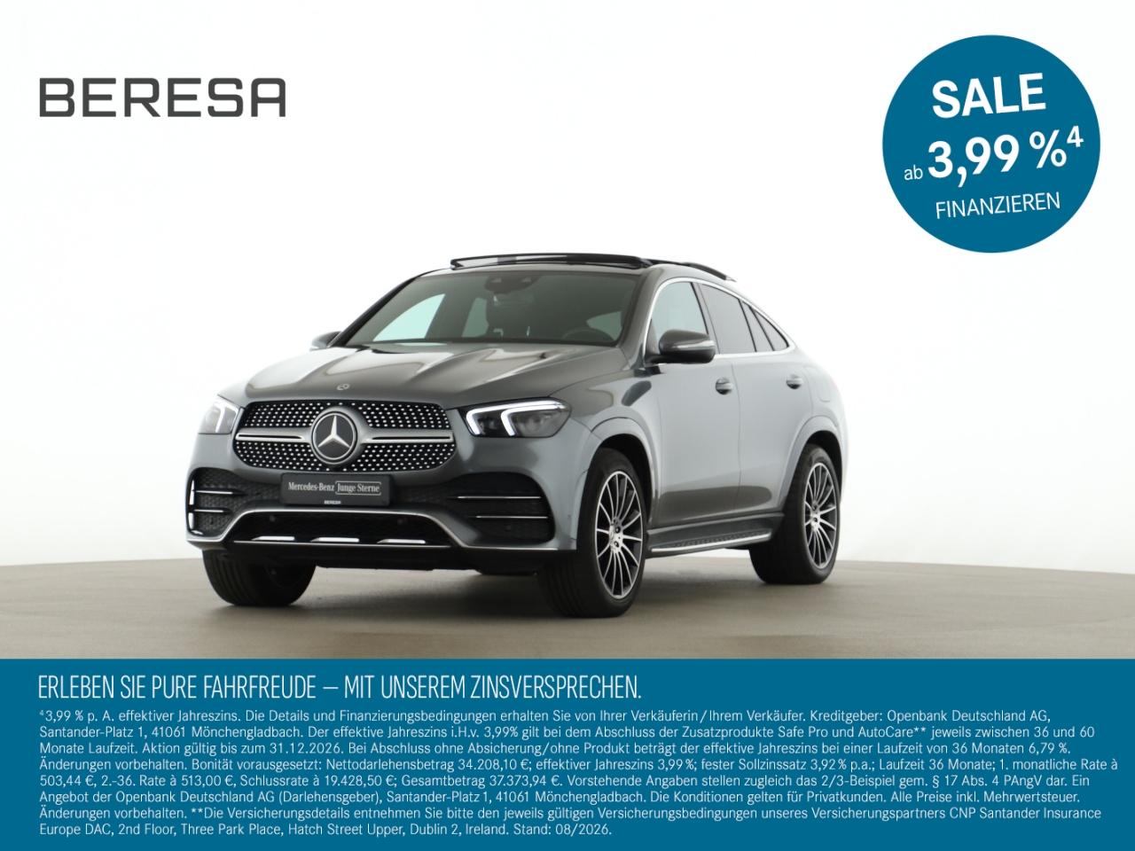 GLE 350 de 4M Coupé AMG Pano AHK Burmester