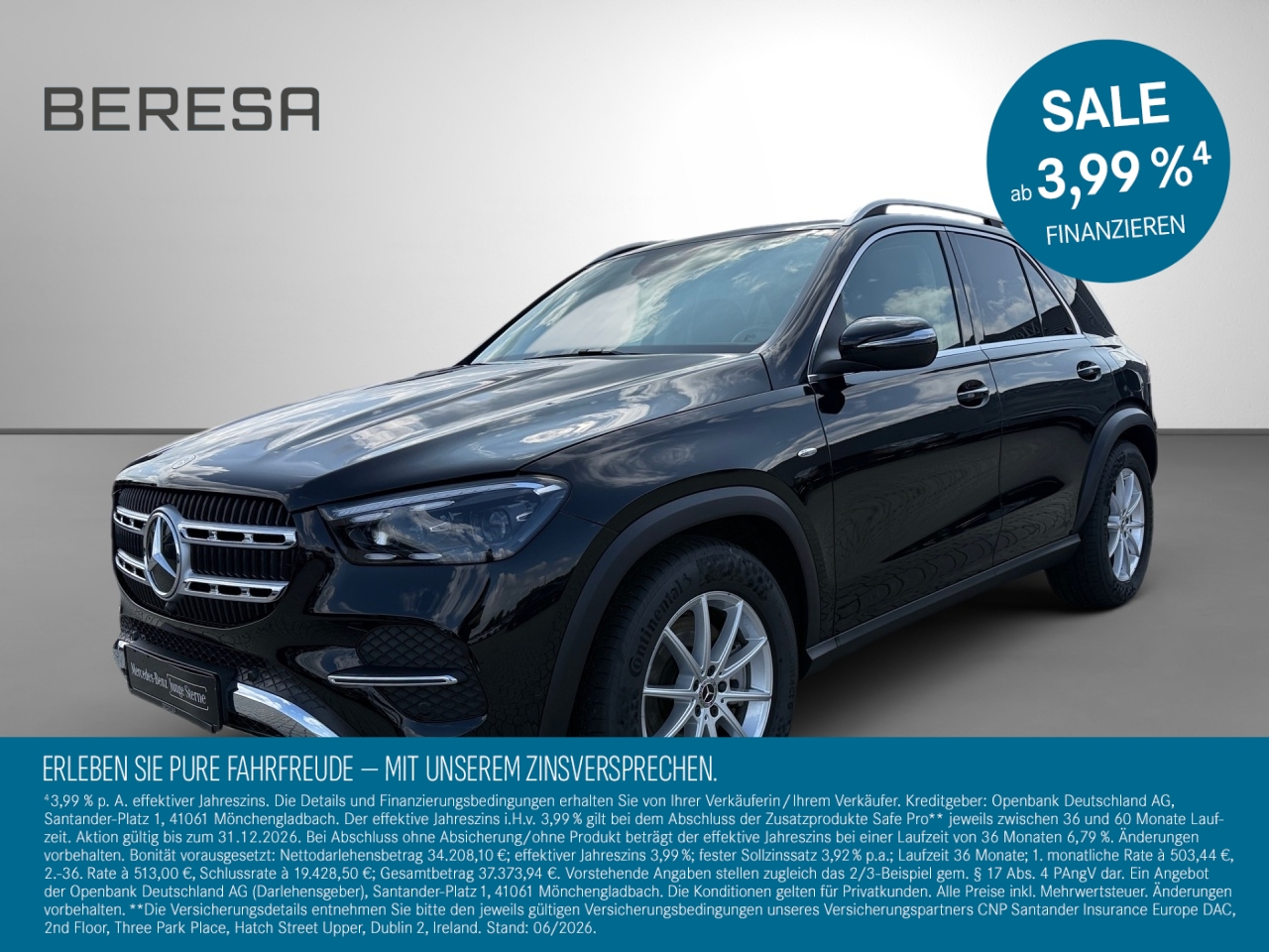 GLE 350 de 4M Advanced AHK Pano ARTICO schwarz