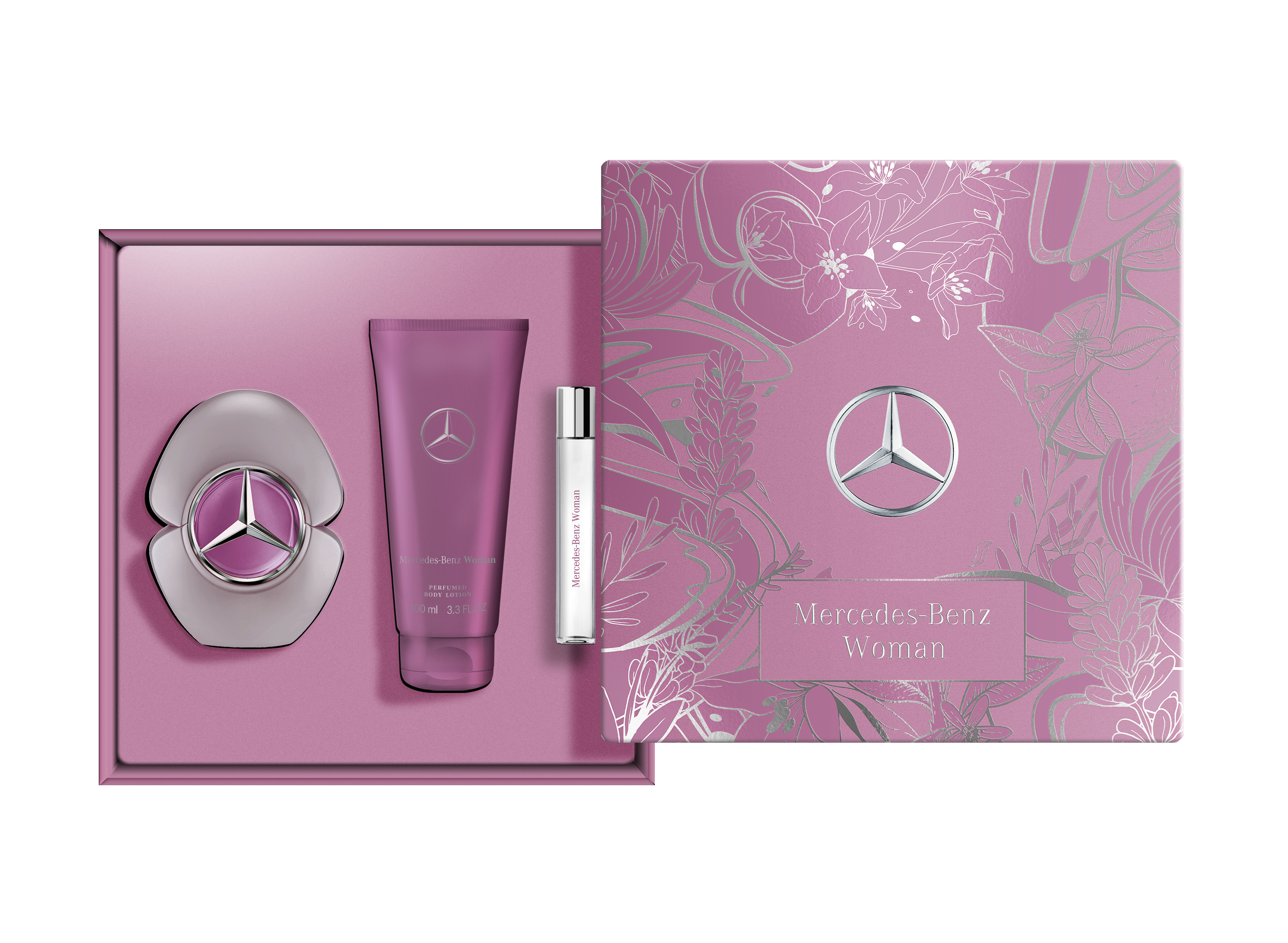 Mercedes-Benz Geschenkset Woman EdP für Damen mit Bodylotion & Pen Spray