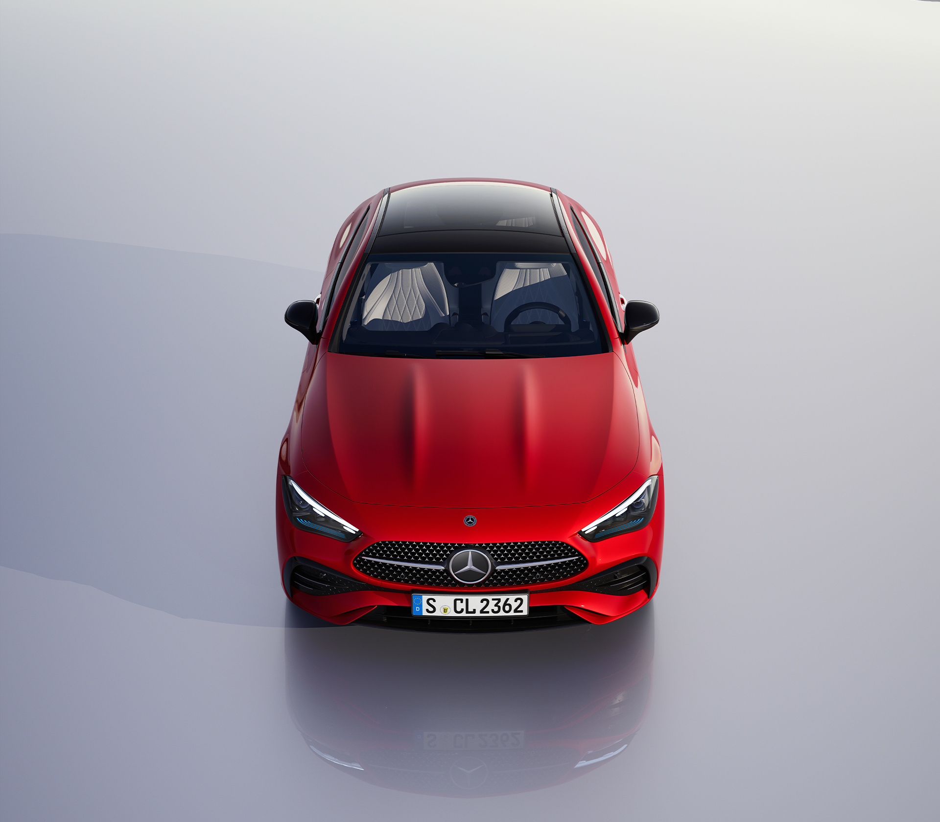 Mercedes-Benz CLE Coupe in rot von vorne