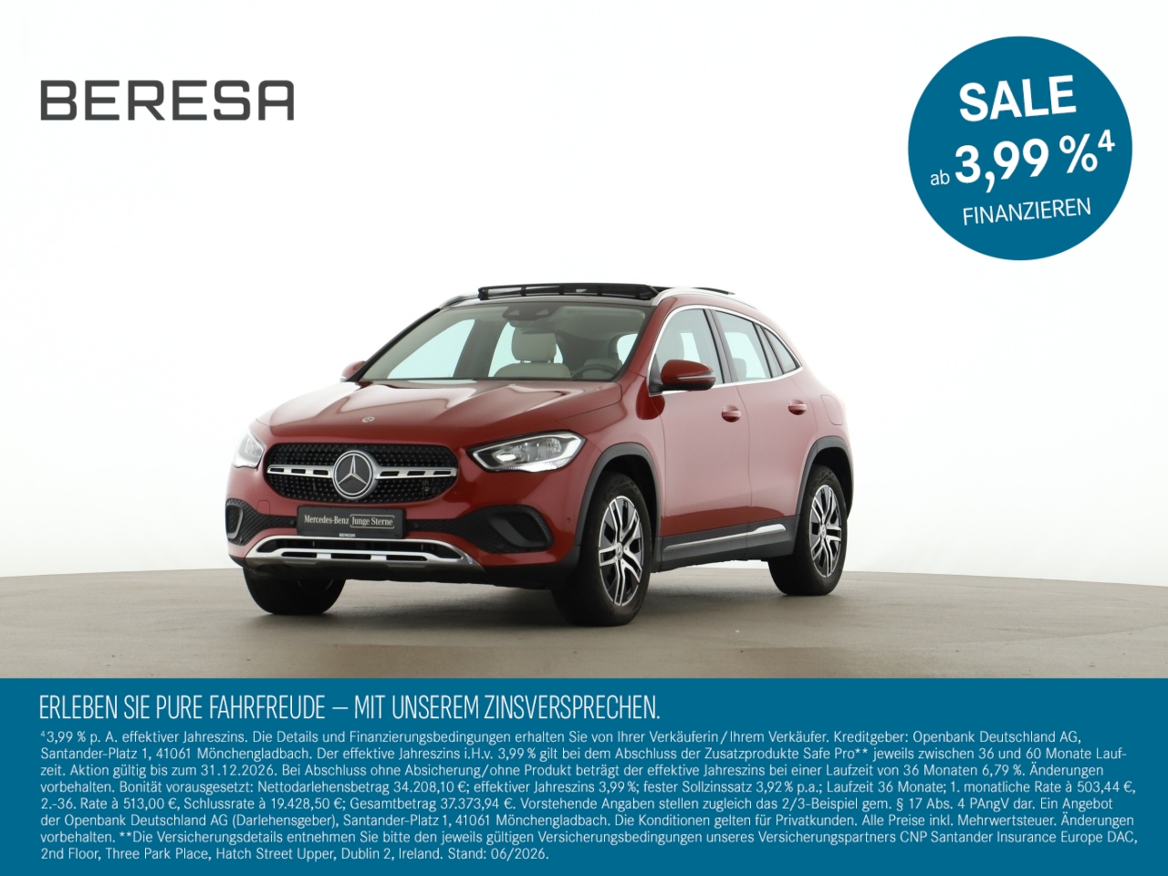 GLA 250 e Progressive Pano Leder beige Kamera