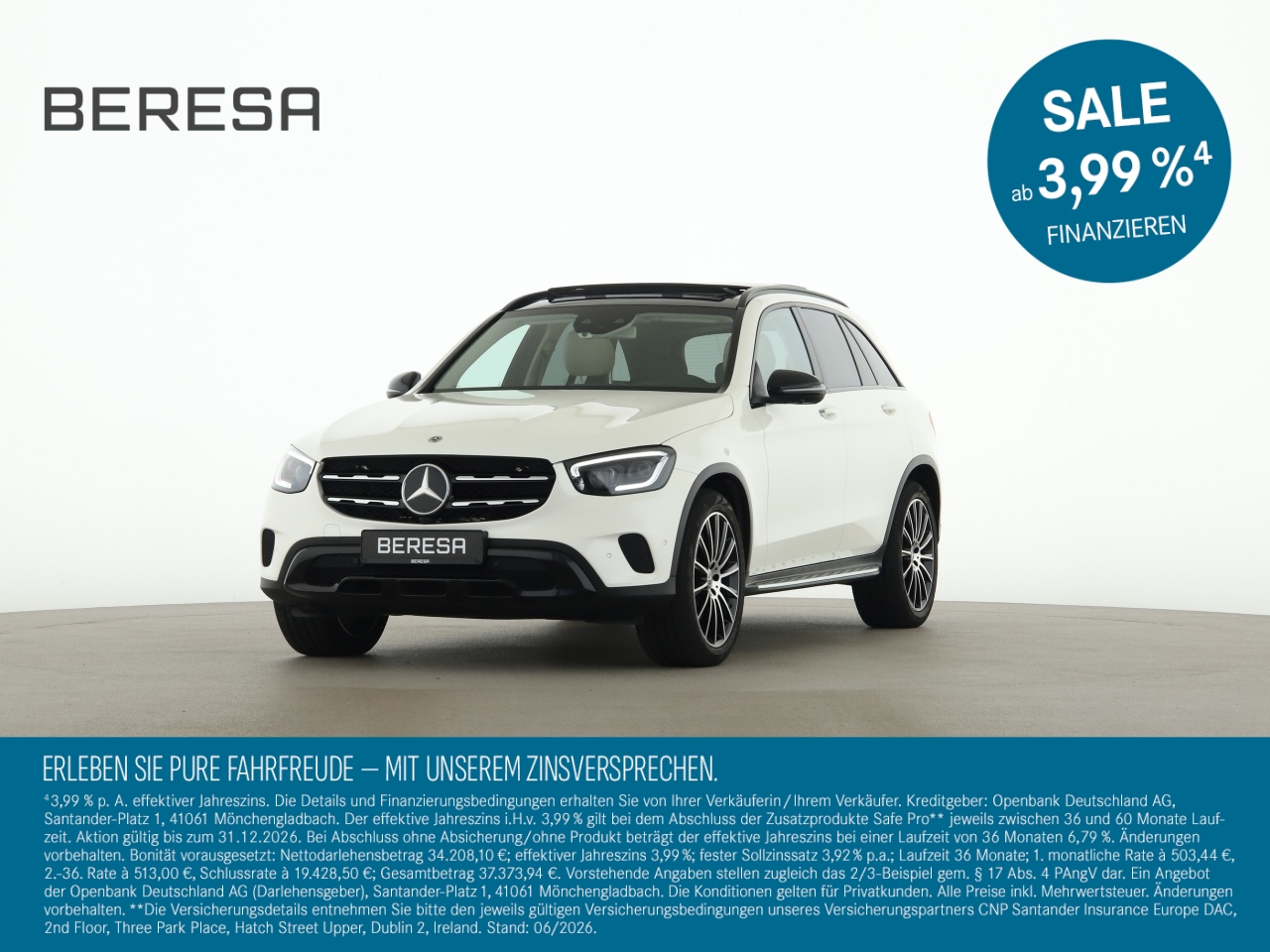 GLC 300 4M Night Leder Pano AHK HUD 20 Zoll AMG