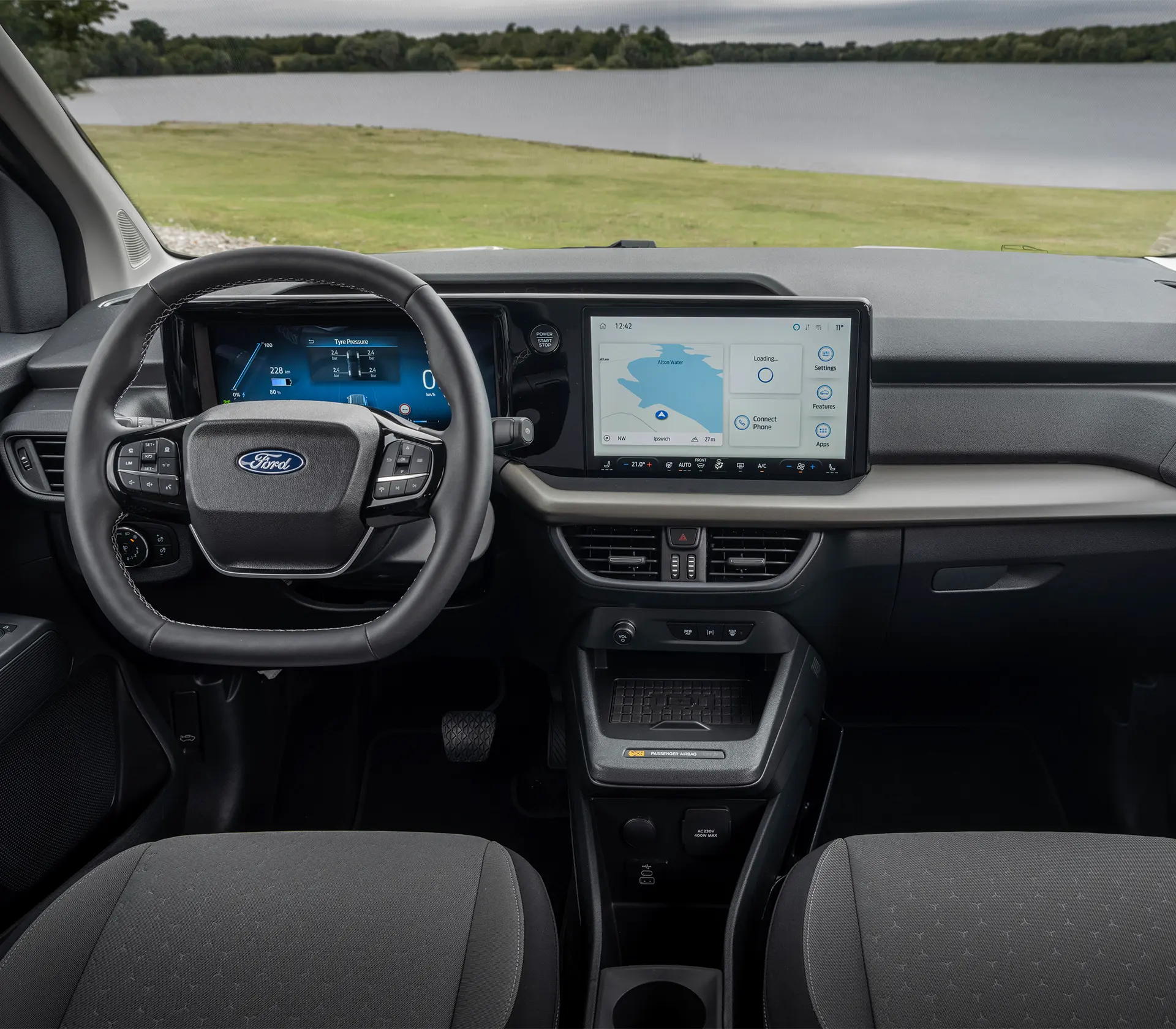 Interieur des E-Tourneo Courier