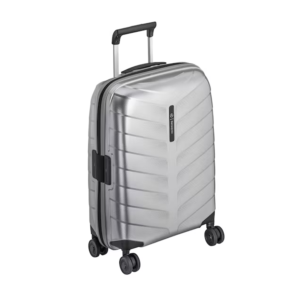 Mercedes-Benz Samsonite Spinner 55 EXP Reisekoffer Roxkin TSA 38/44 l Silber