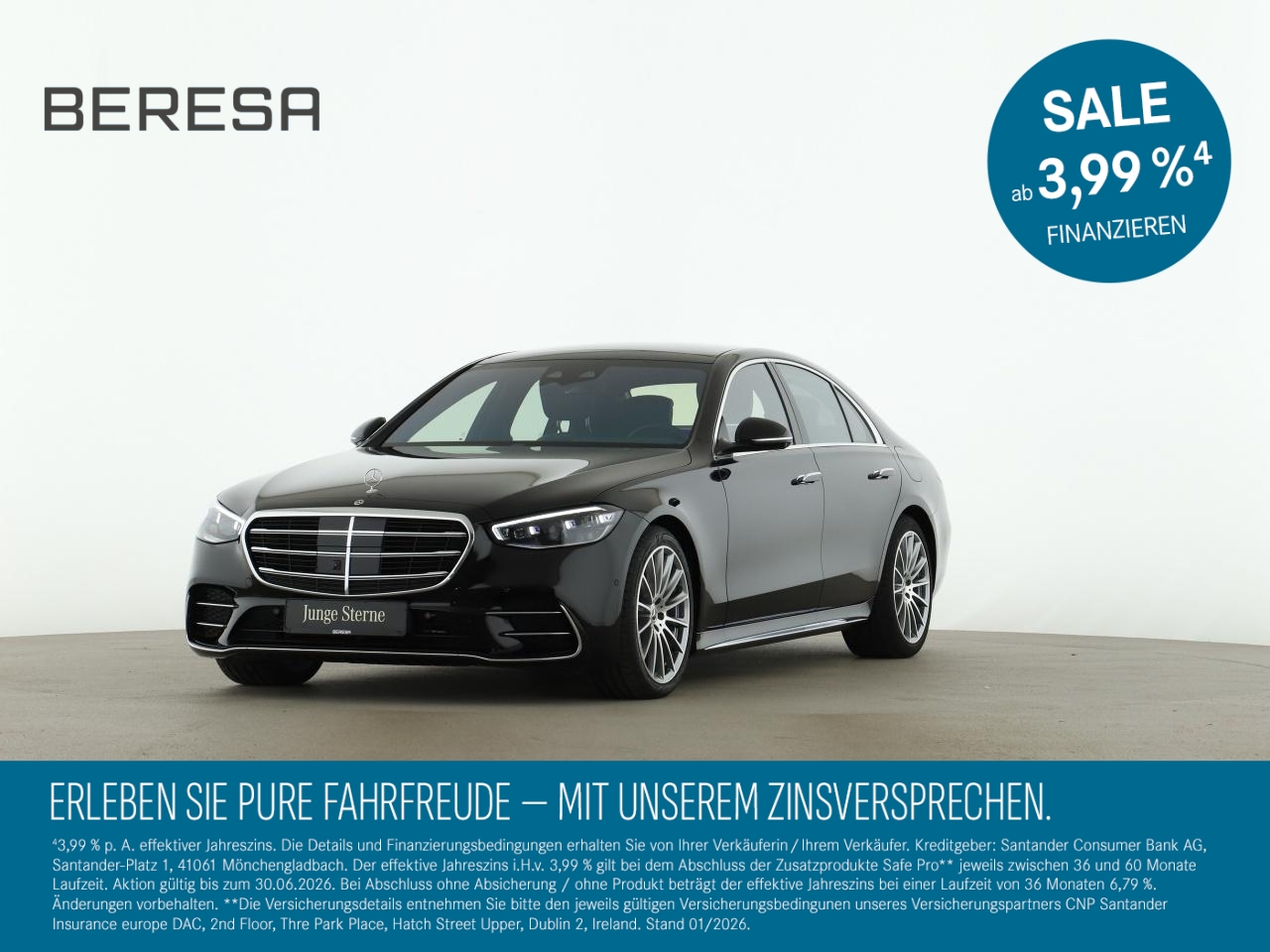 S 580 e 4M AMG Pano Sitzklima Burmester HUD 360