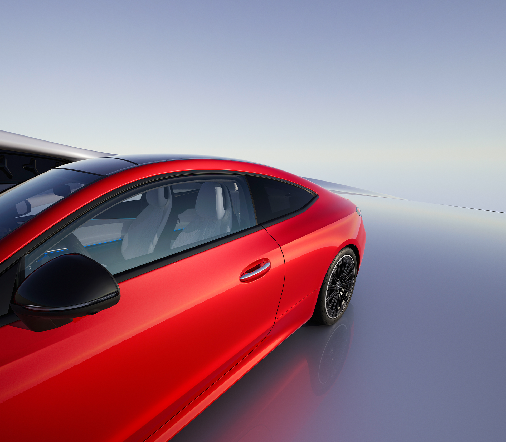 Mercedes-Benz CLE Coupe in rot von der Seite