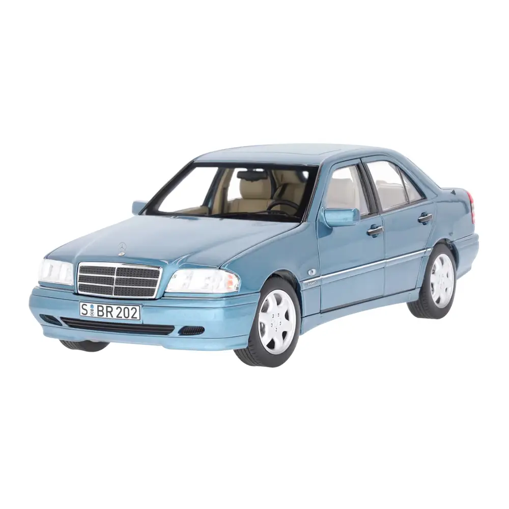 Mercedes-Benz C 200 W202 Limousine (1997-2001) aquamarinblau Norev 1:18