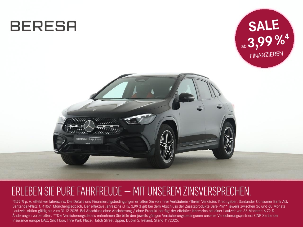 GLA 200 AMG Night Pano HUD Burmester Leder rot