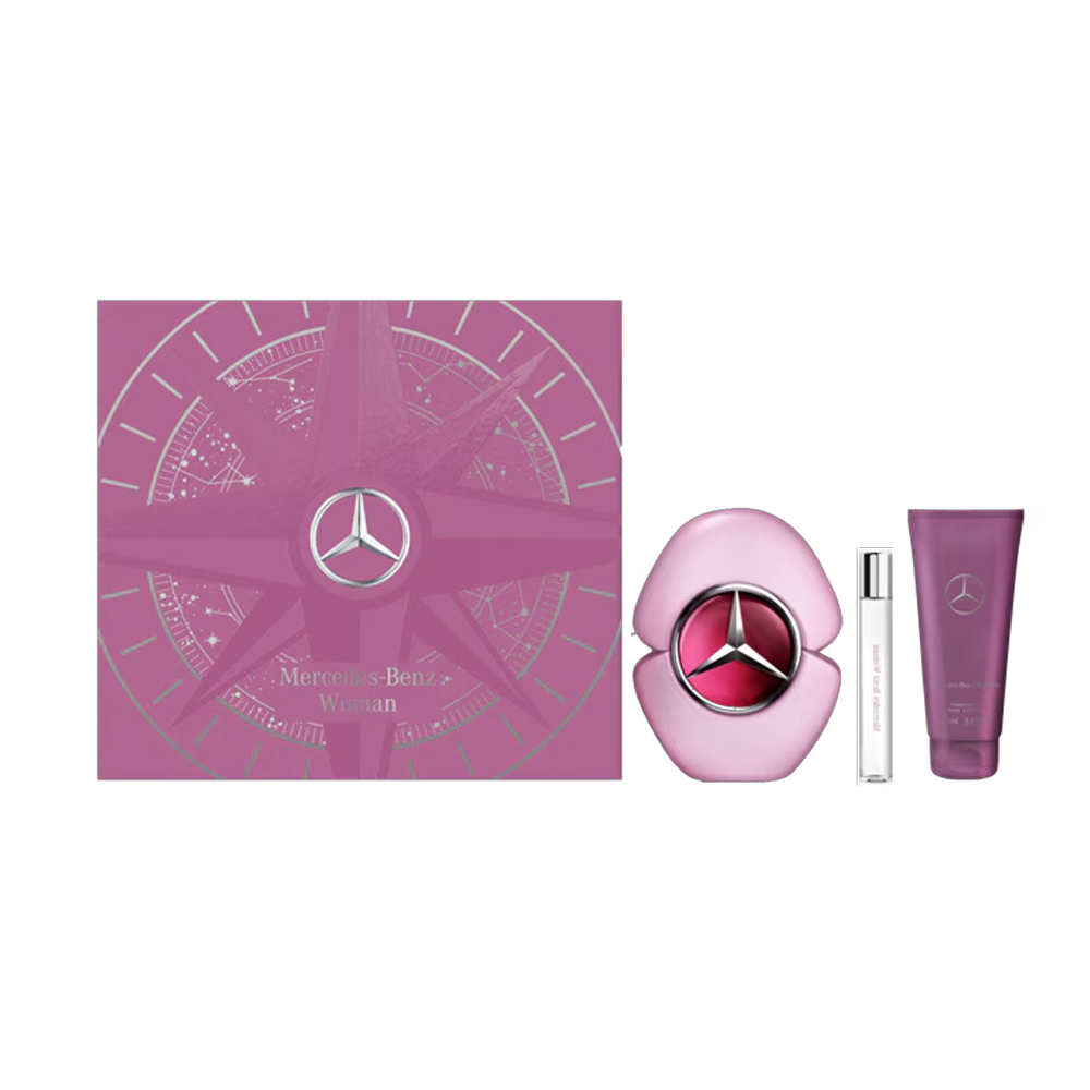 Mercedes-Benz Woman Geschenkset Eau de Parfum, Duschgel und Taschenzerstäuber Damen
