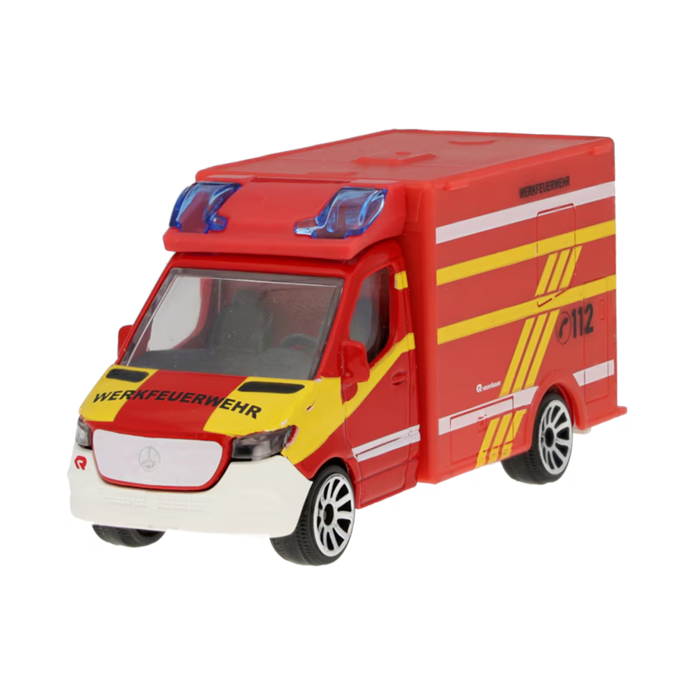 Mercedes-Benz Sprinter Feuerwehr Spielzeugauto Majorette 1:64