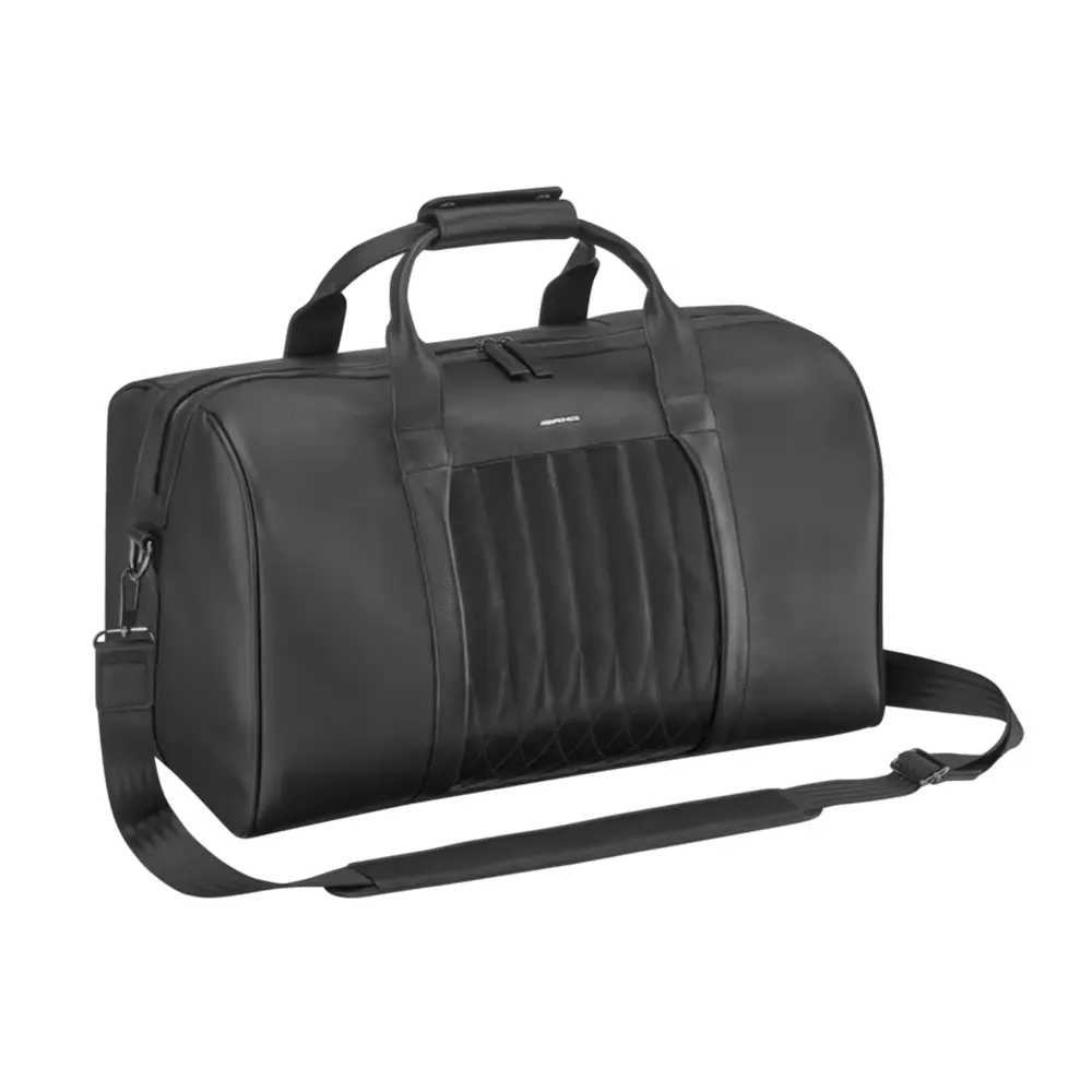 Mercedes-AMG Weekender Schwarz aus Rindleder mit 40L Volumen
