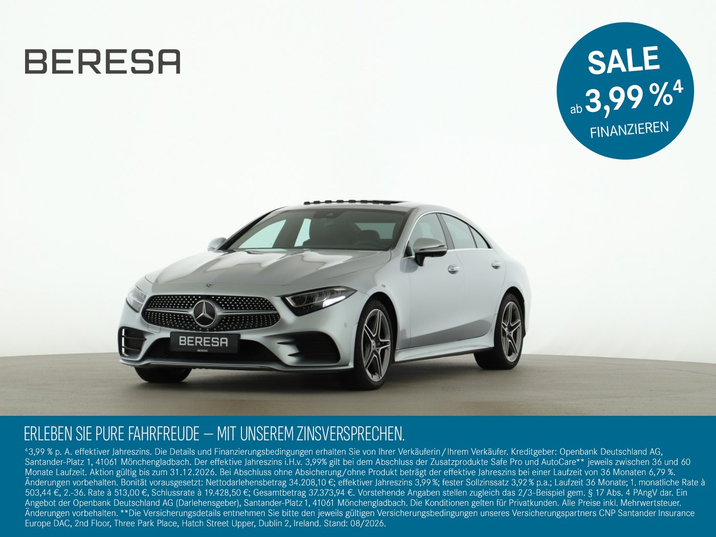 CLS 400 d 4M AMG Standhz Schiebedach 360