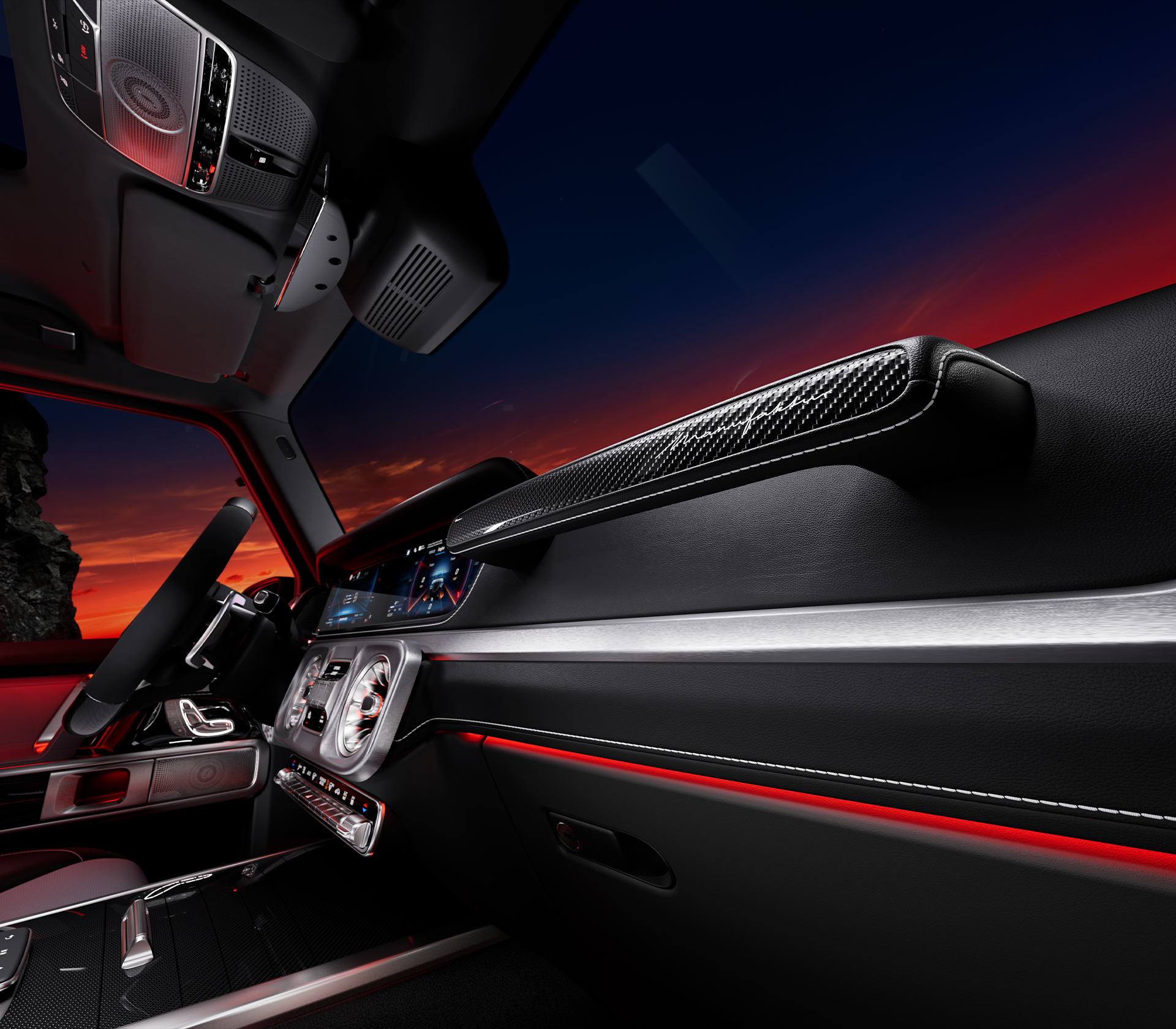 Mercedes-Benz G-Klasse Innenraum Halterung vorne beim Beifahrer