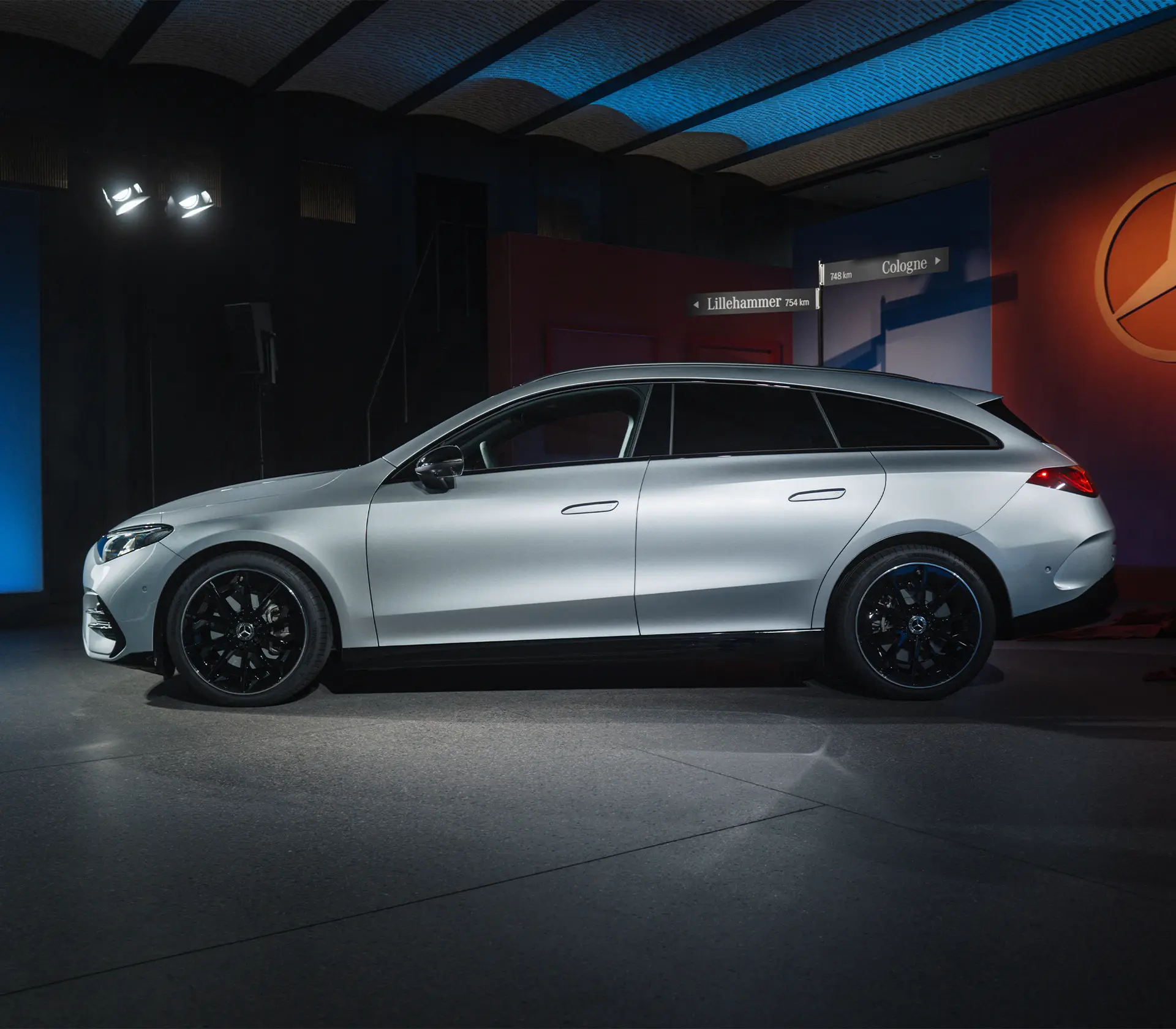 Mercedes-Benz volelektischer CLA Shooting Brake Seitenansicht