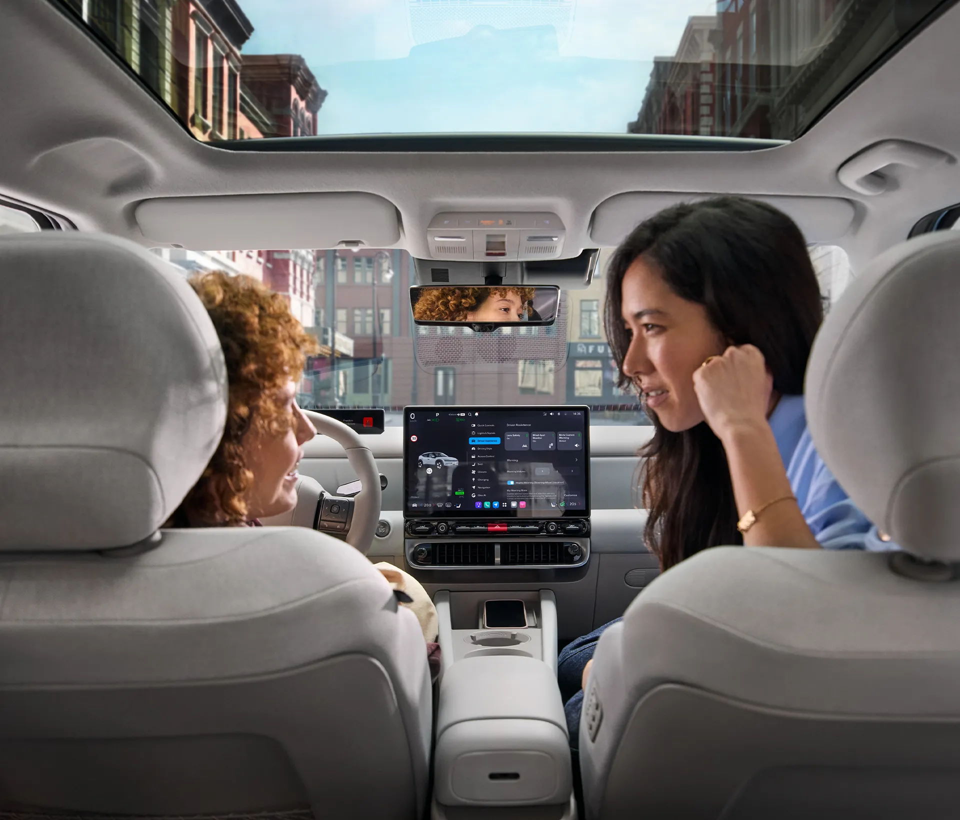 Ioniq3 Unterhaltung beim Cockpit