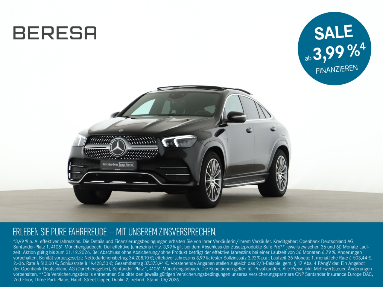GLE 350 de 4M Coupé AMG Pano AHK Burmester 360