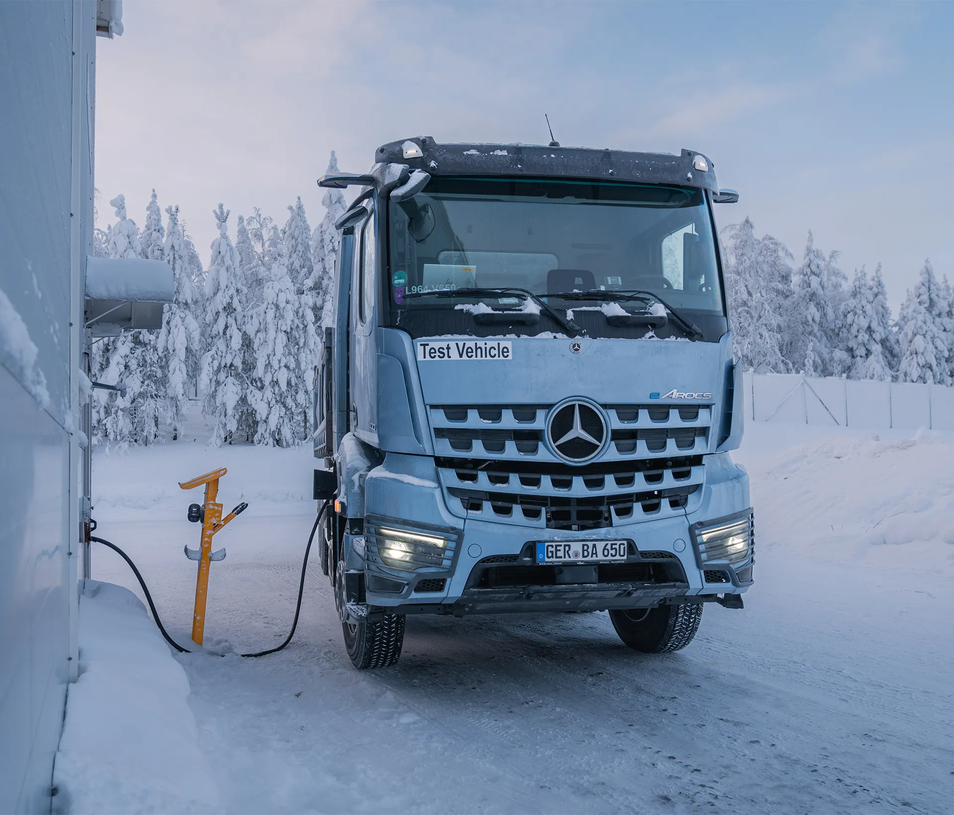 Mercedes-Benz eArocs 400 überzeugt beim Wintertest bei -20 °C